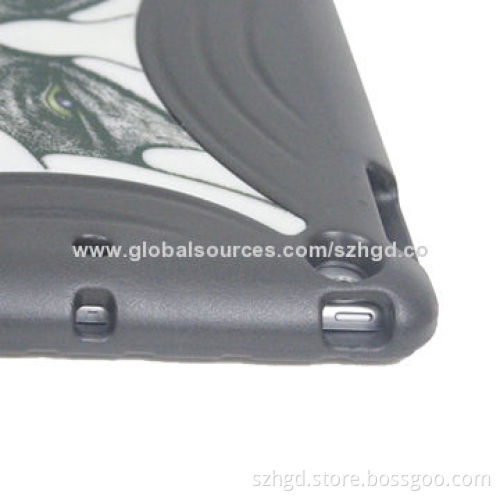 New arrival leather cover for iPad 5 with convertible handle design, high quality and safe material